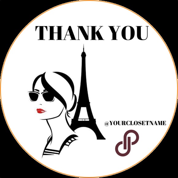 Thank you Stickers  / Thank You STICKERS  Finish gloss - Picture 1 of 10